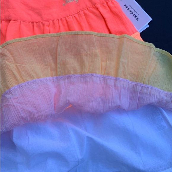 Juicy Couture NWT Girls Summer Cotton Neon Dress - Picture 5 of 8
